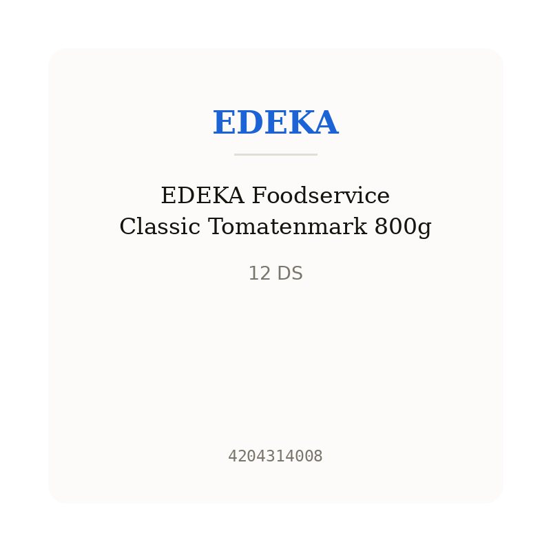 EDEKA Foodservice Classic Tomatenmark 800g