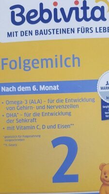 Bebivita 2 Folgemilch nach dem 6.Monat 500g