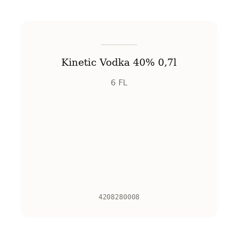 Kinetic Vodka 40% 0,7l