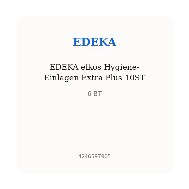 EDEKA elkos Hygiene-Einlagen Extra Plus 10ST