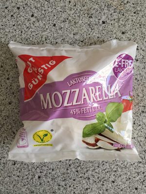 GUT&GÜNSTIG Mozzarella Kugel laktosefrei 45% 250g