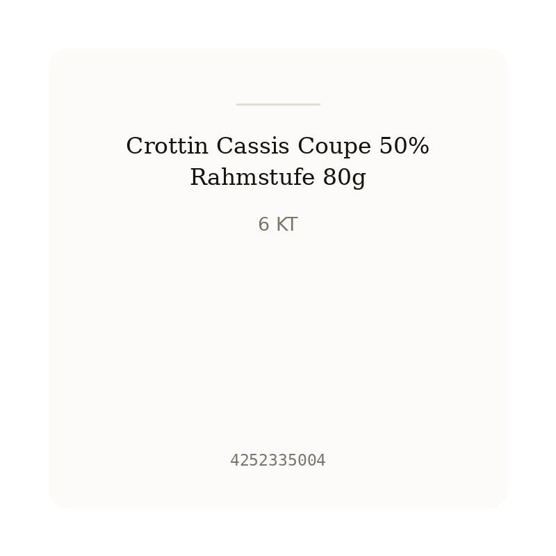 Crottin Cassis Coupe 50% Rahmstufe 80g