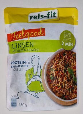 Reis-Fit Linsen mit Gemüse&Reis 250g