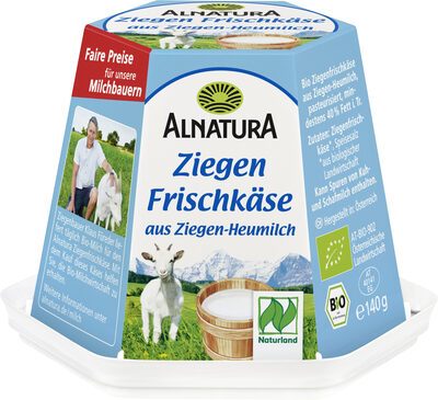 Bio Alnatura Ziegenfrischkäse aus Heumilch 40% Fettstufe 140g