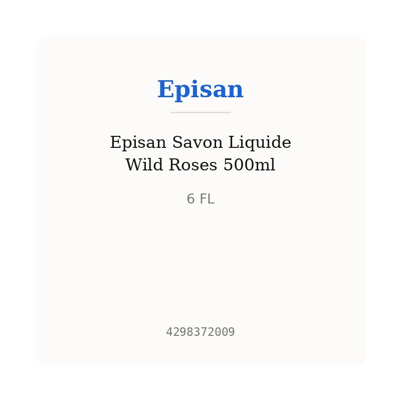 Episan Savon Liquide Wild Roses 500ml