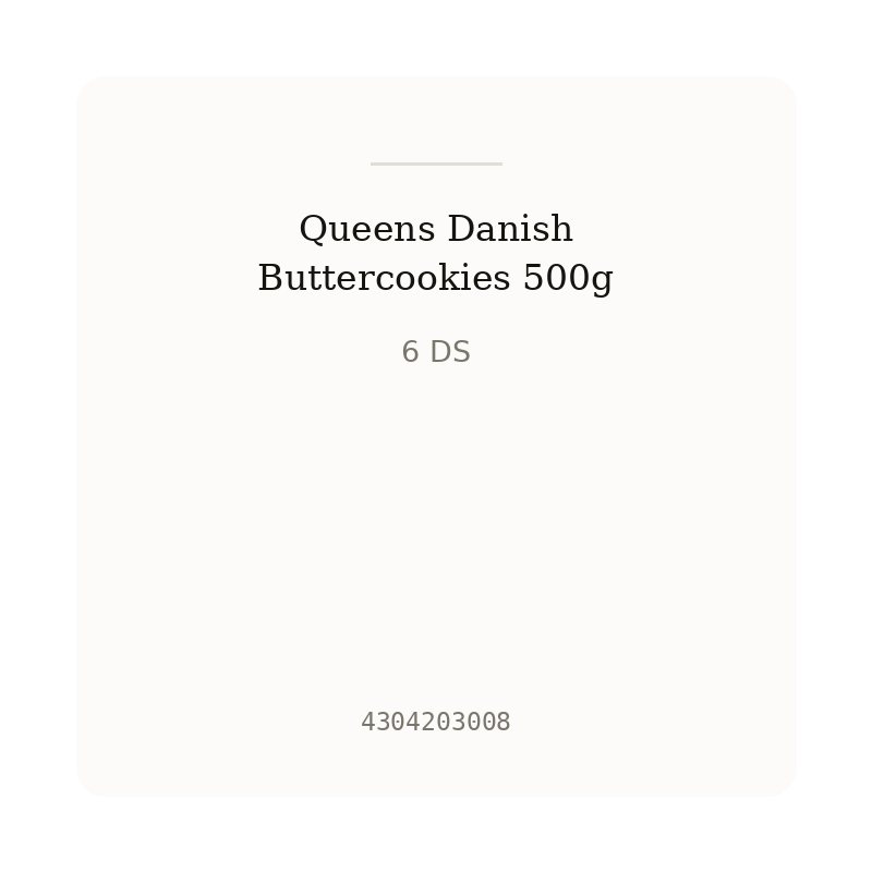 Queens Danish Buttercookies 500g