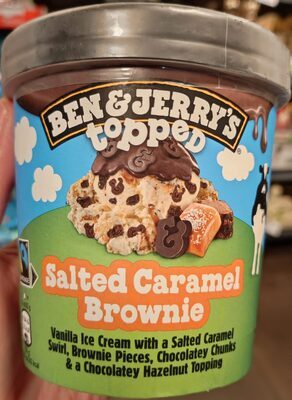 Ben&Jerrys Topped Salted Caramel Brownie 438ml