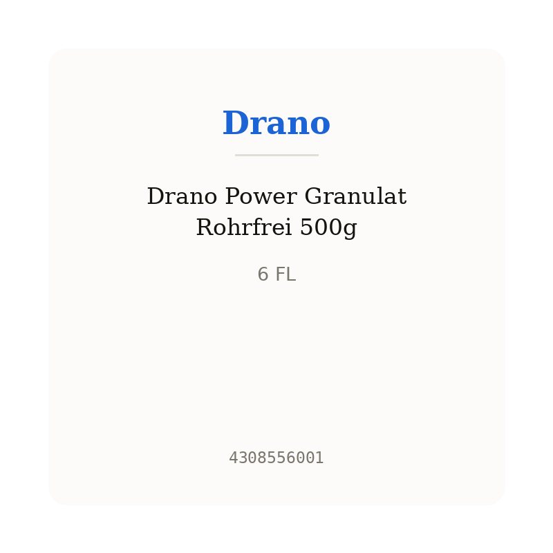 Drano Power Granulat Rohrfrei 500g