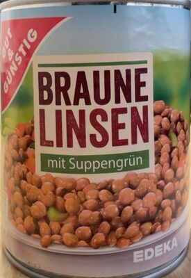 GUT&GÜNSTIG Linsen mit Suppengrün 800g