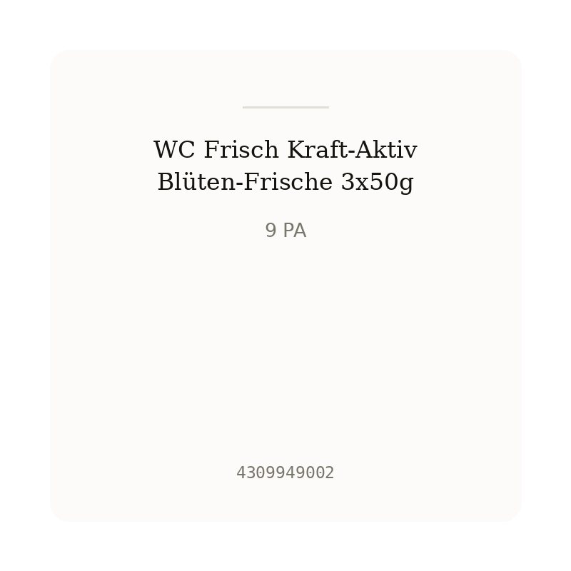 WC Frisch Kraft-Aktiv Blüten-Frische 3x50g