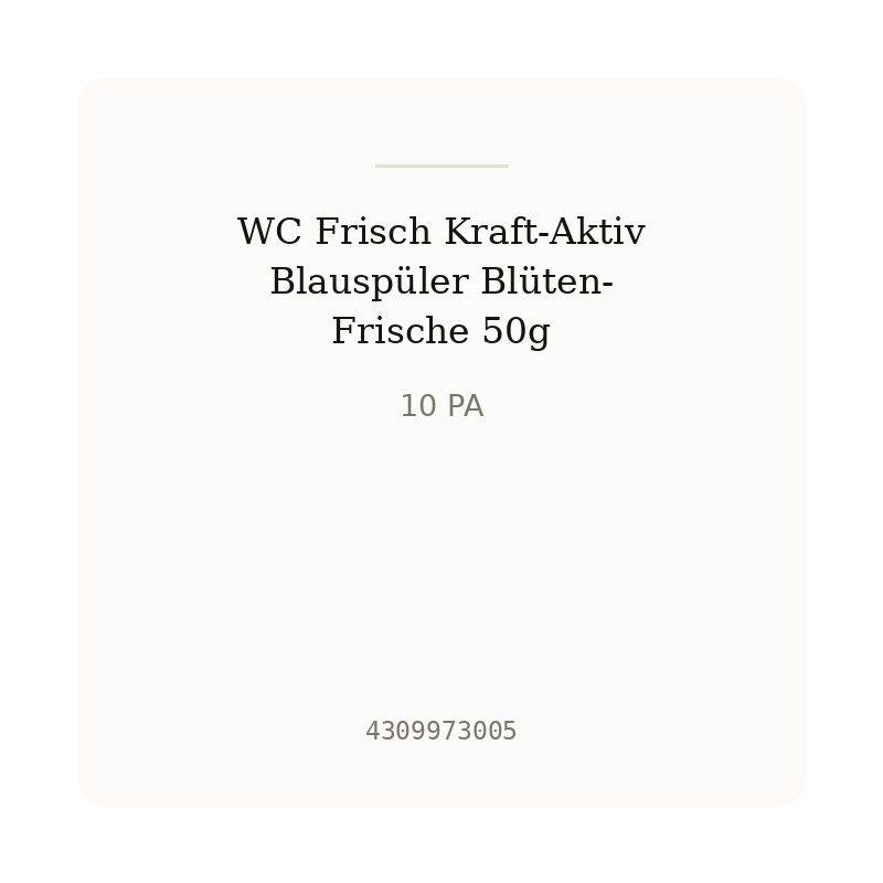 WC Frisch Kraft-Aktiv Blauspüler Blüten-Frische 50g
