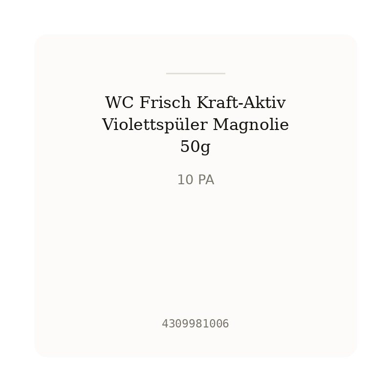 WC Frisch Kraft-Aktiv Violettspüler Magnolie 50g