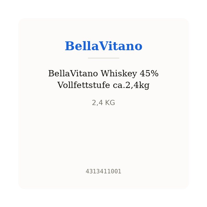 BellaVitano Whiskey 45% Vollfettstufe ca.2,4kg