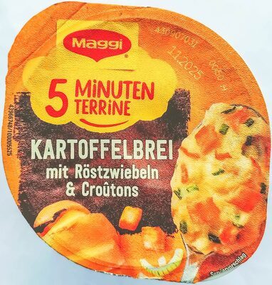 Maggi 5 Minuten Terrine Kartoffelbrei Röstzwiebeln 56g
