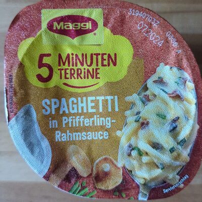 Maggi 5 Minuten Terrine Spaghetti Pfifferling Rahmsauce 54g