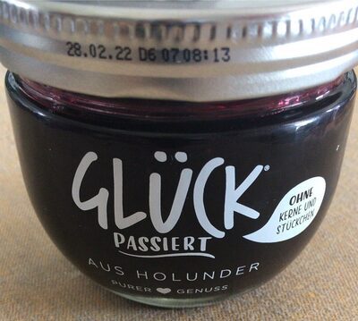 Glück Passiert Fruchtaufstrich Holunderbeere 230g