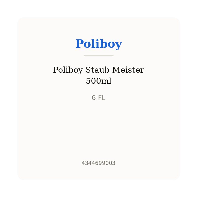 Poliboy Staub Meister 500ml