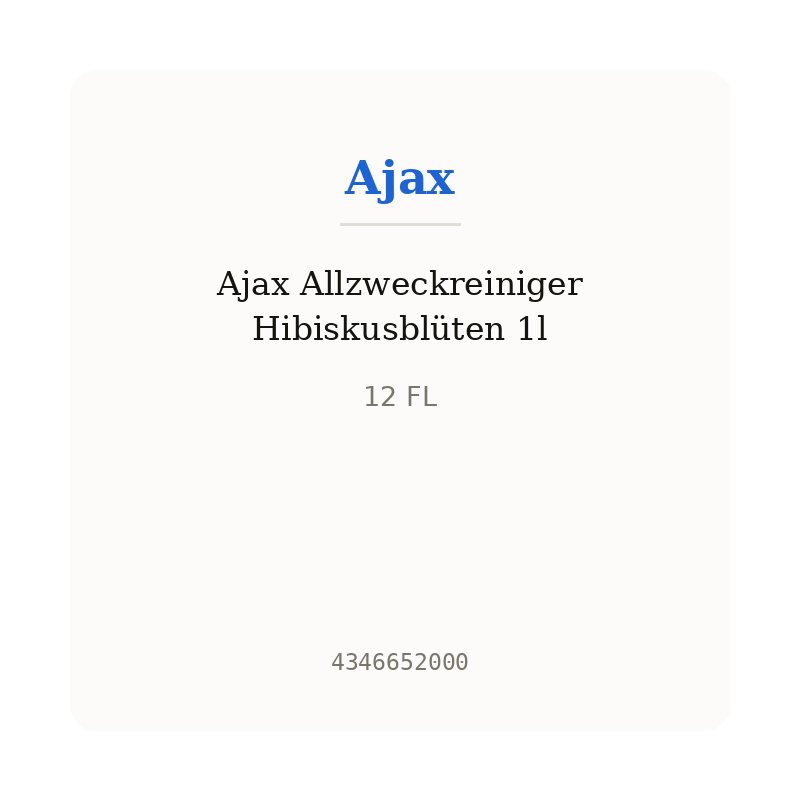 Ajax Allzweckreiniger Hibiskusblüten 1l