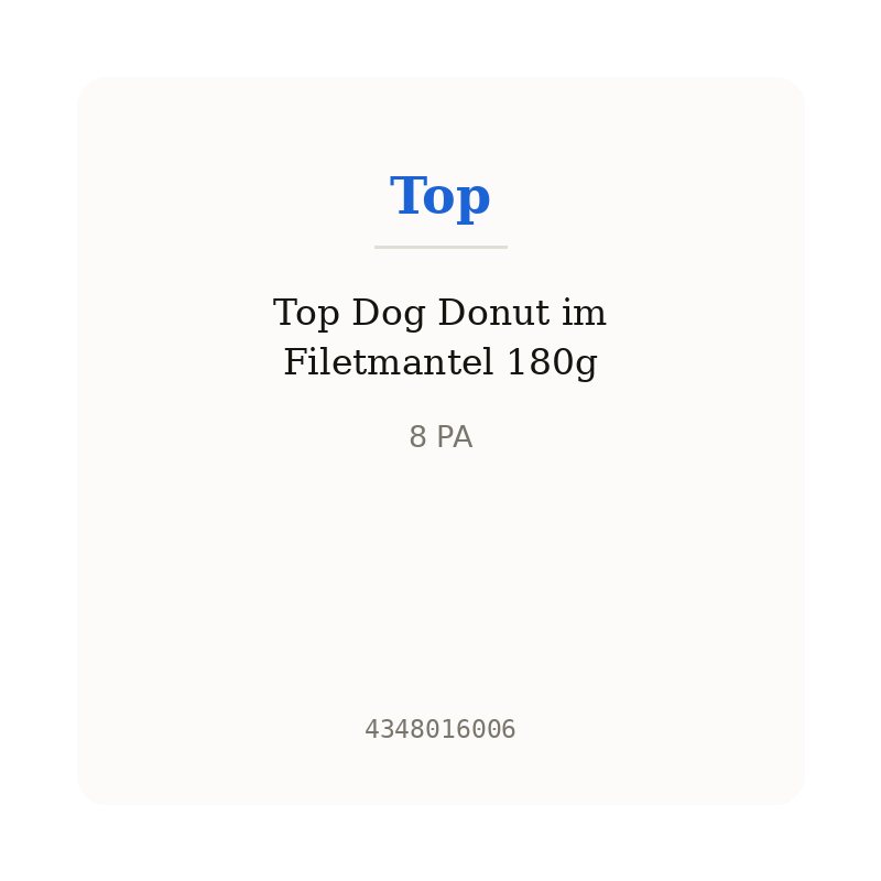 Top Dog Donut im Filetmantel 180g