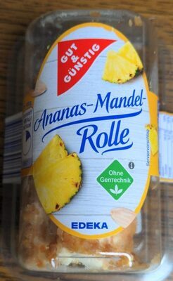 GUT&GÜNSTIG Ananas Mandel Frischkäse Rolle Doppelrahmstufe 100g VLOG