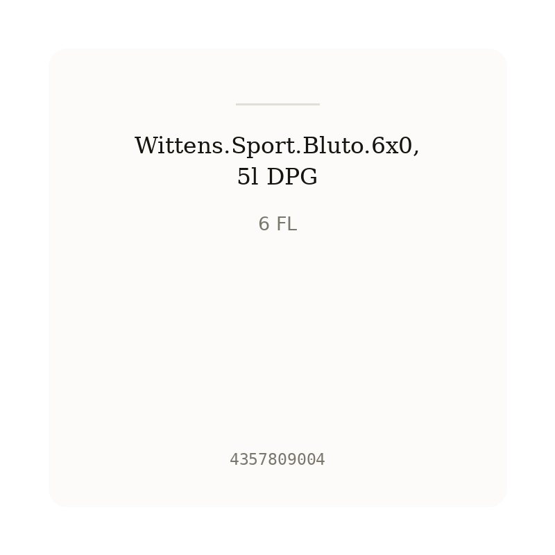 Wittens.Sport.Bluto.6x0,5l DPG