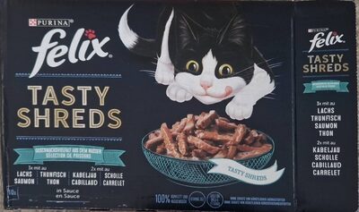 Felix Tasty Shreds Geschmacksvielfalt aus dem Wasser 10x80g