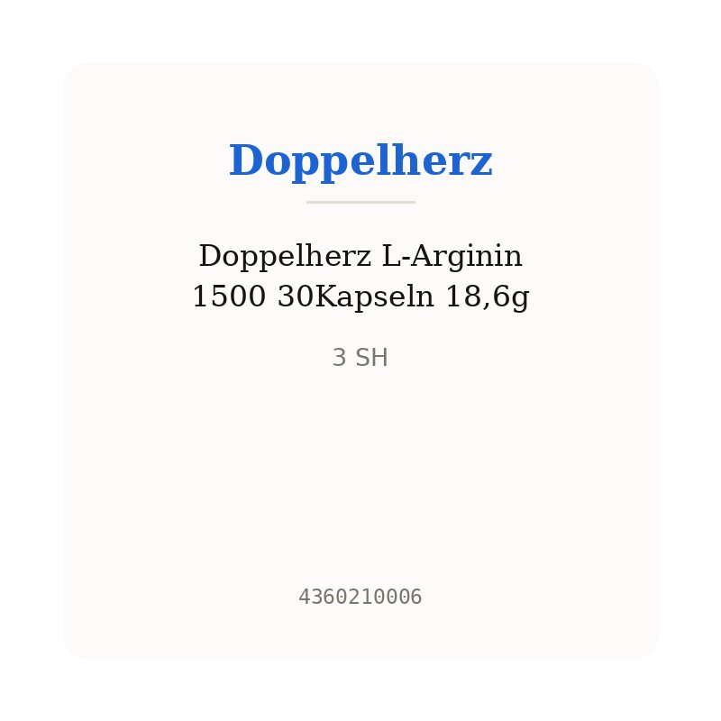 Doppelherz L-Arginin 1500 30Kapseln 18,6g