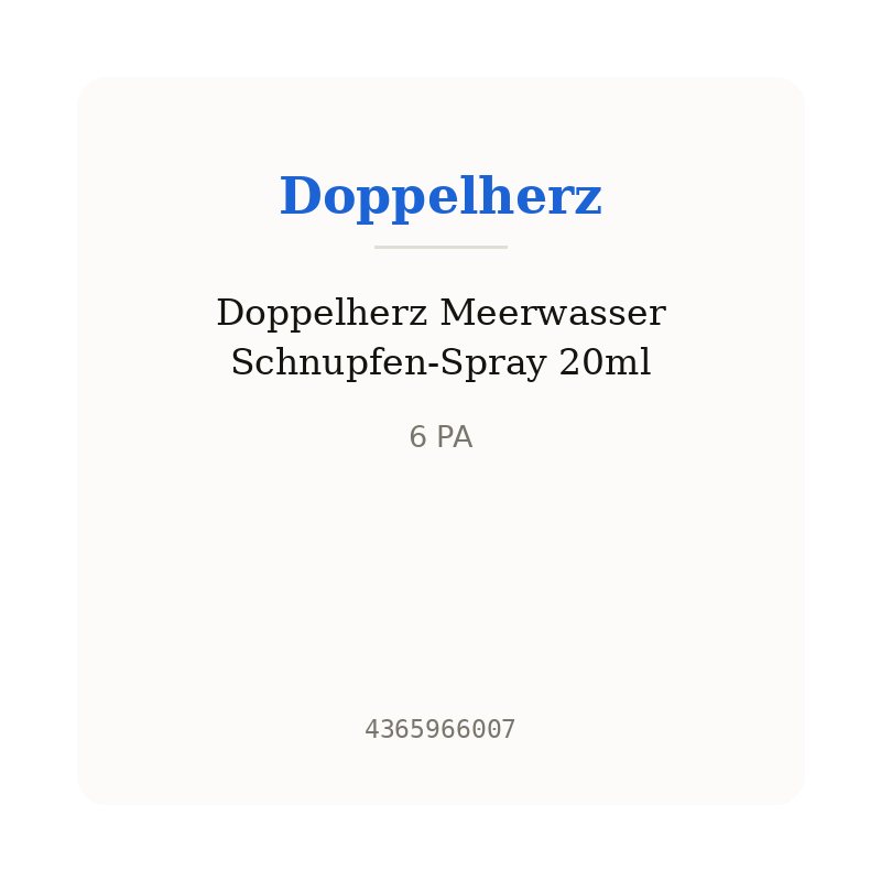 Doppelherz Meerwasser Schnupfen-Spray 20ml