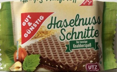 GUT&GÜNSTIG Haselnuss-Schnitte 8x20,8g