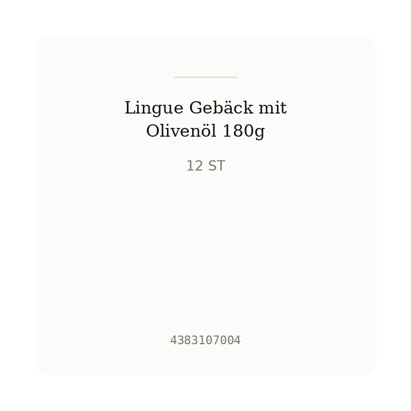 Lingue Gebäck mit Olivenöl 180g