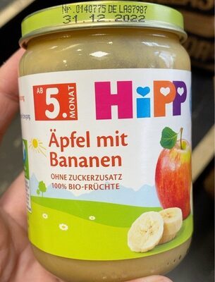 Bio Hipp Äpfel mit Bananen ab 5.Monat 190g