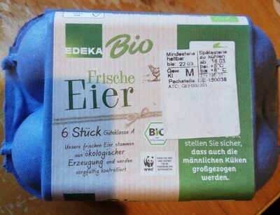 Bio EDEKA Eier Huhn&Hahn Aufzucht vGK 6ST