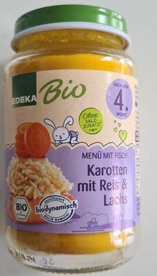 Demeter EDEKA Karotten mit Reis und Lachs ab dem 5.Monat 190g