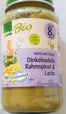 Demeter EDEKA Dinkelnudeln Rahmspinat & Lachs ab dem 8.Monat 220g