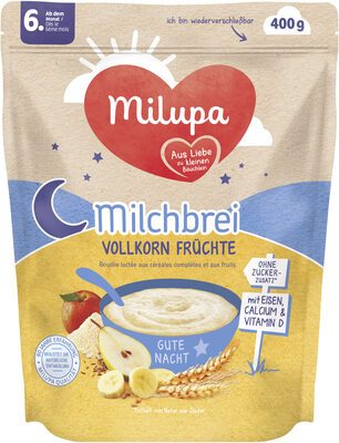 Milupa Milchbrei Vollkornfrüchte ab dem 6.Monat 400g