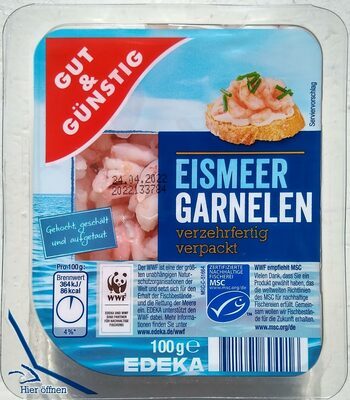 MSC GUT&GÜNSTIG Eismeergarnelen 100g