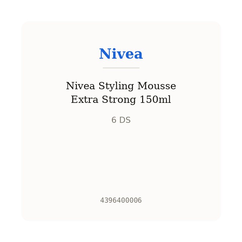 Nivea Styling Mousse Extra Strong 150ml