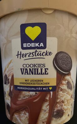 EDEKA Herzstücke Eis Vanille Cookie 500ml