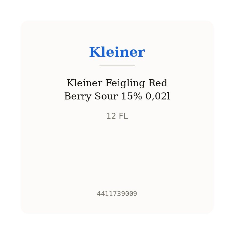 Kleiner Feigling Red Berry Sour 15% 0,02l