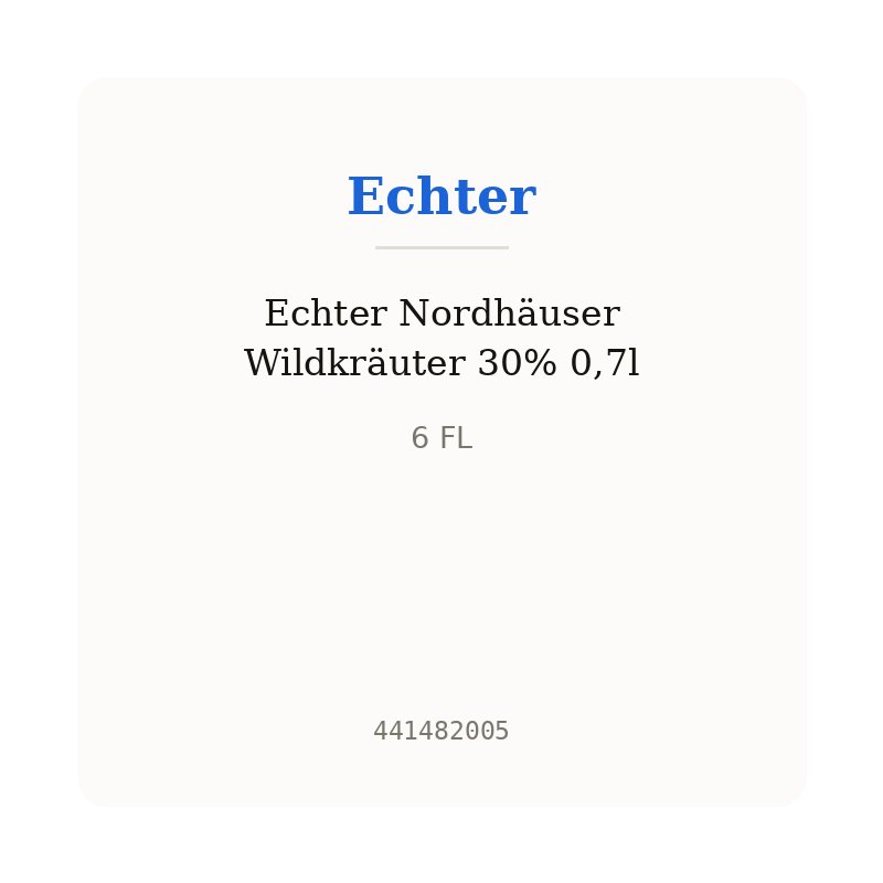 Echter Nordhäuser Wildkräuter 30% 0,7l