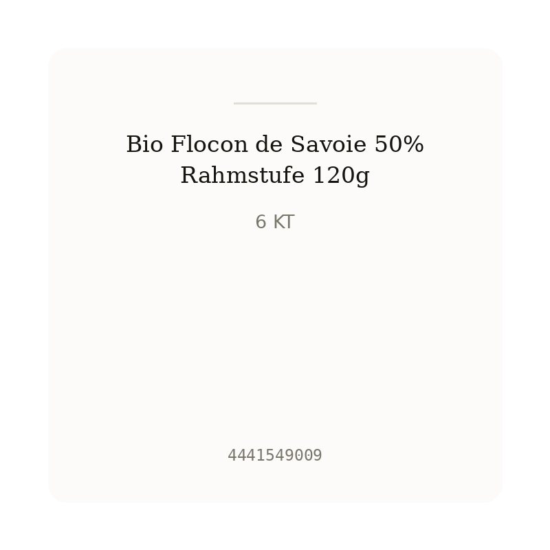 Bio Flocon de Savoie 50% Rahmstufe 120g