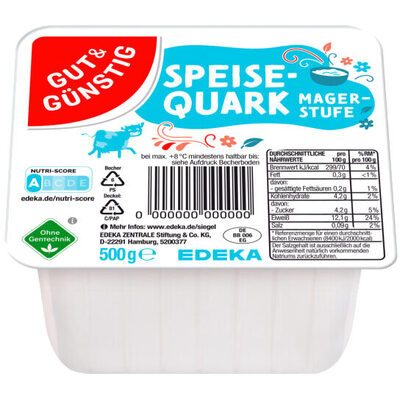 GUT&GÜNSTIG Speisequark Magerstufe 500g VLOG