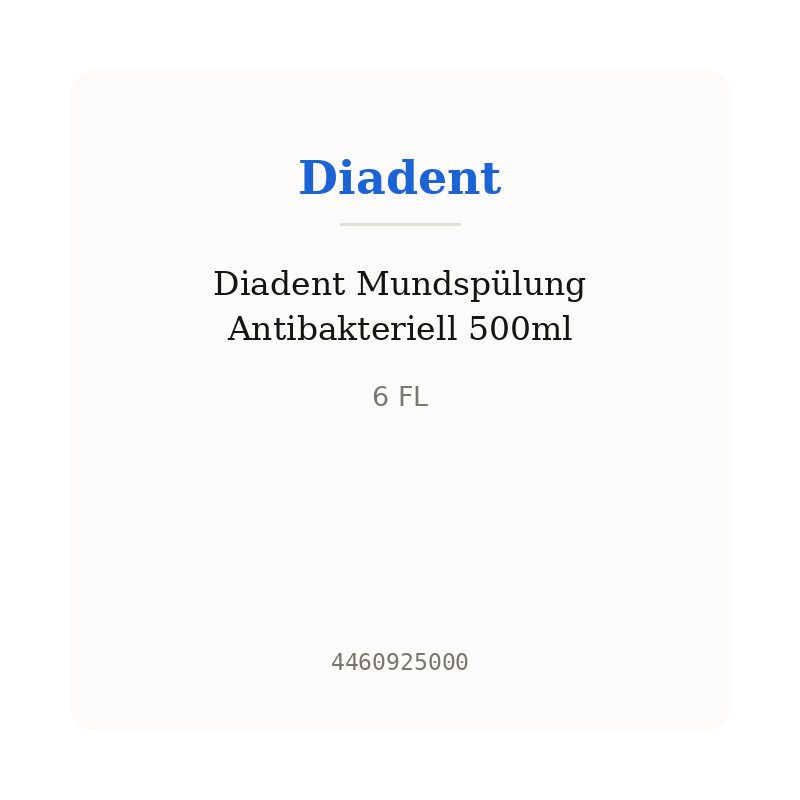 Diadent Mundspülung Antibakteriell 500ml