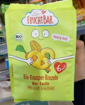 Bio Fruchtbar Knusper-Brezeln Mais Karotte 25g