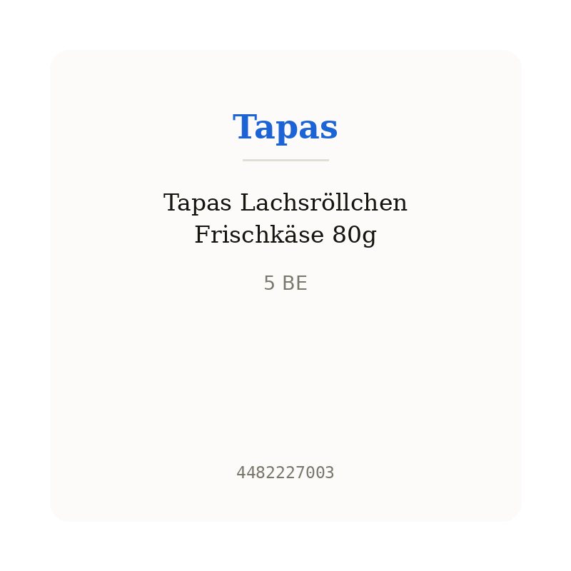 Tapas Lachsröllchen Frischkäse 80g