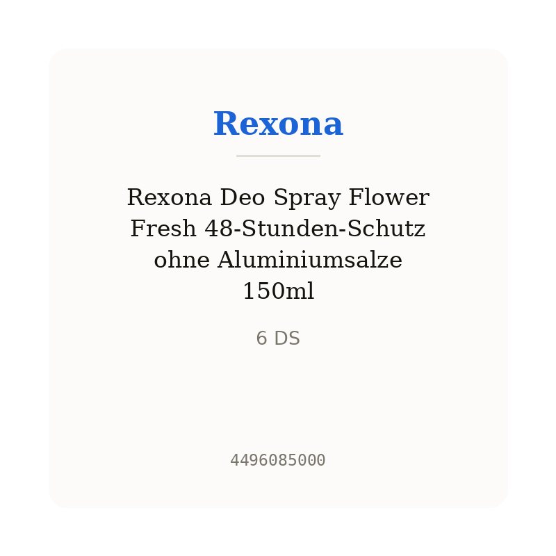 Rexona Deo Spray Flower Fresh 48-Stunden-Schutz ohne Aluminiumsalze 150ml