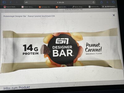 ESN Designer Bar Peanut Caramel 45g