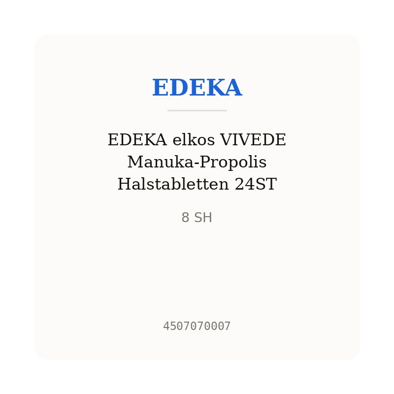 EDEKA elkos VIVEDE Manuka-Propolis Halstabletten 24ST