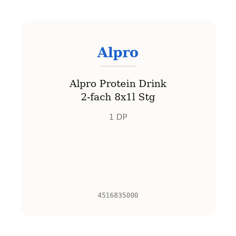 Alpro Protein Drink 2-fach 8x1l Stg