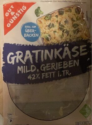 GUT&GÜNSTIG Gratinkäse mild 42% 250g VLOG